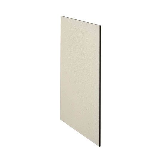 Pale rectangular linen panel shown at an angle against white.