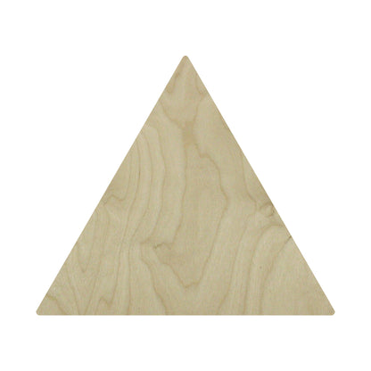 Trekell Triangle Panel, unpainted triangular wood with visible grain.