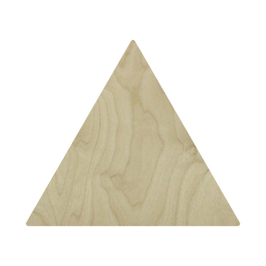 Trekell Triangle Panel, unpainted triangular wood with visible grain.